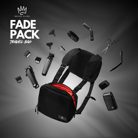 Fade Pack - Travel Bag - Royal Clips Hair Clippers, Barber Tools, Shaver, Gifts for men, hair trimmer, beard kit, beard shaver
