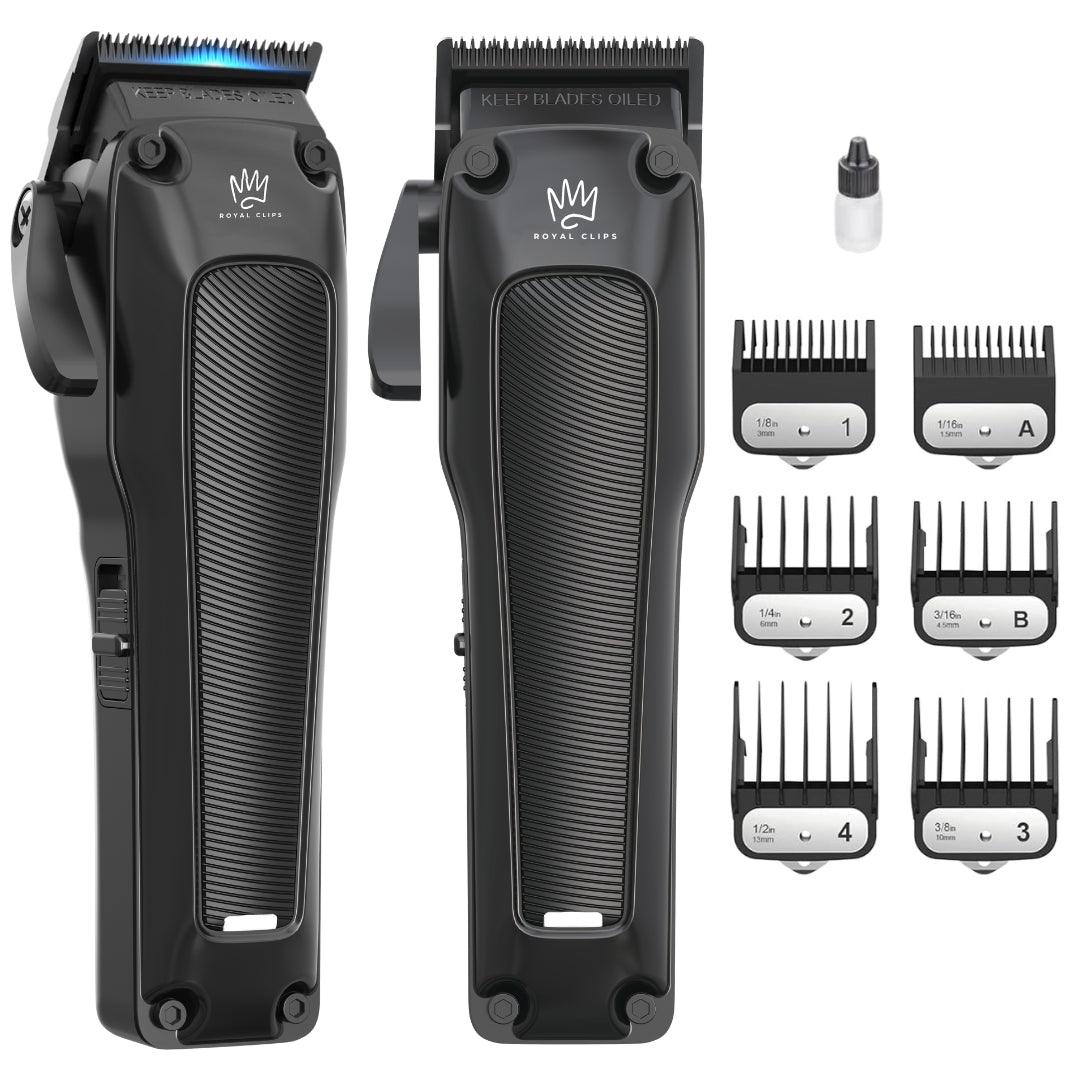 Hair Clippers (RC - C2) - (Pre - order: Ships By June 9th) - Royal Clips Hair Clippers, Barber Tools, Shaver, Gifts for men, hair trimmer, beard kit, beard shaver