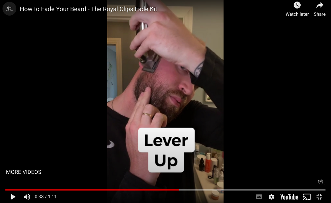 Cómo desvanecer tu barba con el kit Royal Clips Fade 