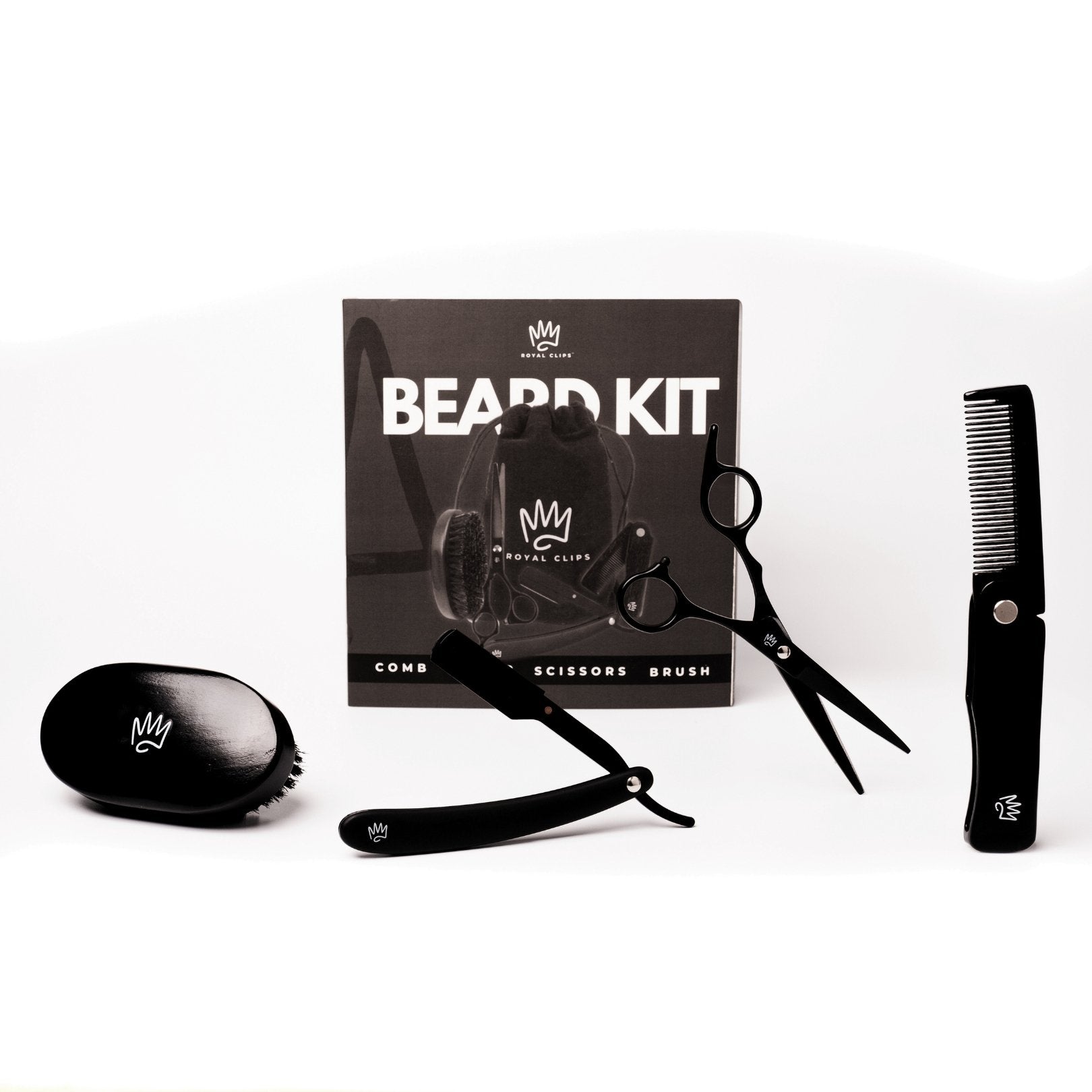 Beard Kit - Royal Clips Hair Clippers, Barber Tools, Shaver, Gifts for men, hair trimmer, beard kit, beard shaver