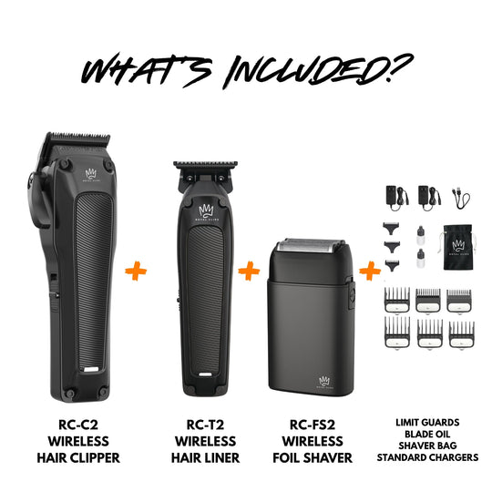 Fade Kit 2.0 - Royal Clips Hair Clippers, Barber Tools, Shaver, Gifts for men, hair trimmer, beard kit, beard shaver