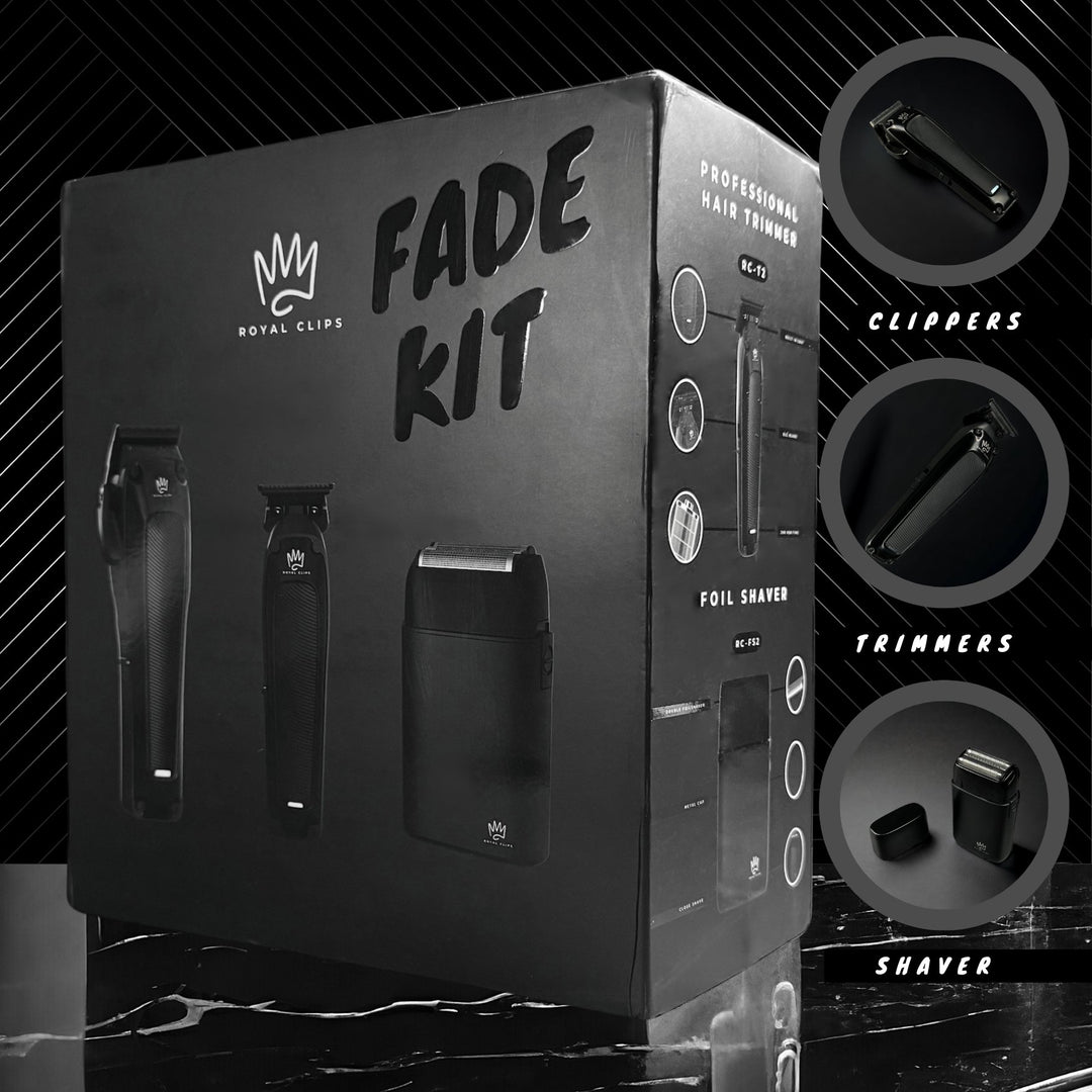 Fade Kit 2.0 - Royal Clips Hair Clippers, Barber Tools, Shaver, Gifts for men, hair trimmer, beard kit, beard shaver