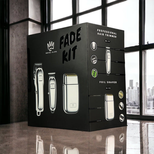 Fade Kit - Royal Clips Hair Clippers, Barber Tools, Shaver, Gifts for men, hair trimmer, beard kit, beard shaver