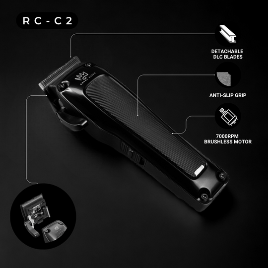 Hair Clippers (RC - C2) - (Pre - order: Ships By June 9th) - Royal Clips Hair Clippers, Barber Tools, Shaver, Gifts for men, hair trimmer, beard kit, beard shaver