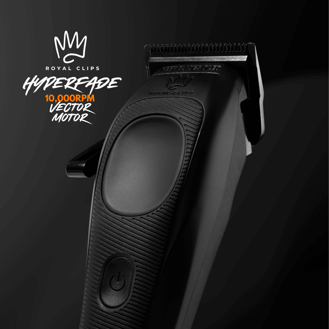HYPERFADE - Hair Clipper - Royal Clips Hair Clippers, Barber Tools, Shaver, Gifts for men, hair trimmer, beard kit, beard shaver