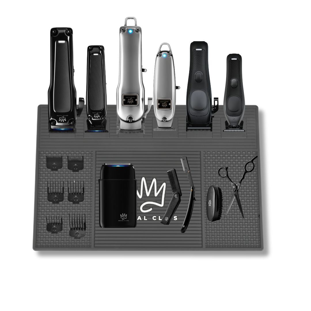 Magnetic Barber Mat - Royal Clips Hair Clippers, Barber Tools, Shaver, Gifts for men, hair trimmer, beard kit, beard shaver