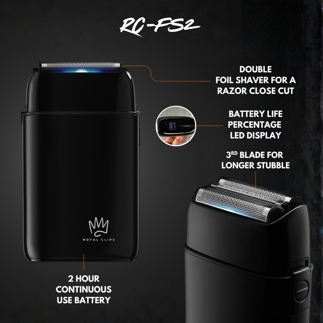 Royal Clips foil shaver and charging base